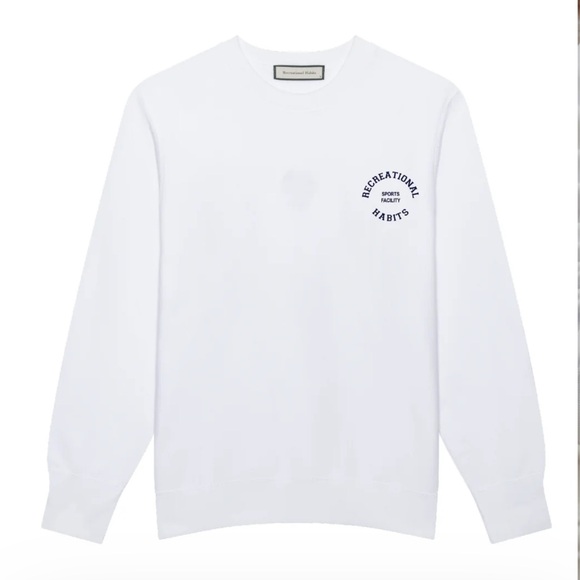 Recreational Habits Jordan Unisex Sports Facility Crewneck White - Picture 1 of 5
